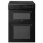 Refurbished electriQ EQEC60TWB4 60cm Ceramic Twin Cavity Cooker Black