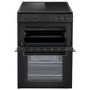 electriQ 60cm Twin Cavity Electric Cooker - Black