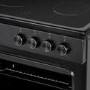 electriQ 60cm Twin Cavity Electric Cooker - Black