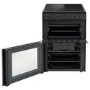 electriQ 60cm Twin Cavity Electric Cooker - Black