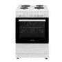 Refurbished electriQ EQEC60W1 60cm Electric Cooker with Sealed Plate Hob White