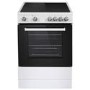 Refurbished electriQ EQECW160CERAMIC 60cm Electric Cooker White