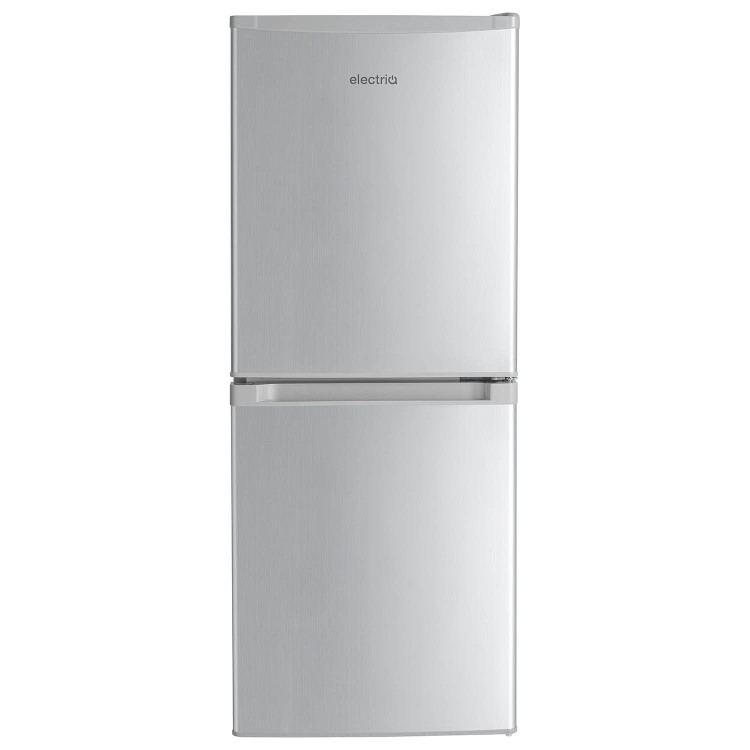 electriQ 155 Litre 50/50 Freestanding Fridge Freezer - Silver