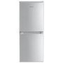 electriQ 155 Litre 50/50 Freestanding Fridge Freezer - Silver