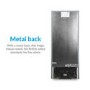 electriQ 155 Litre 50/50 Freestanding Fridge Freezer - Silver