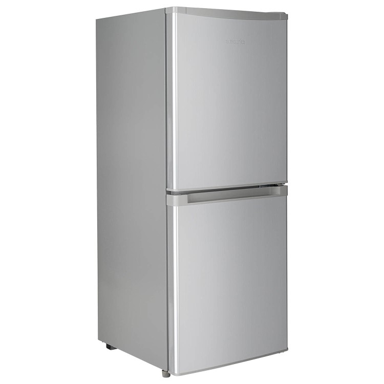electriQ 155 Litre 50/50 Freestanding Fridge Freezer - Silver