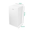 electriQ 61 Litre Freestanding Under Counter Larder Fridge - White