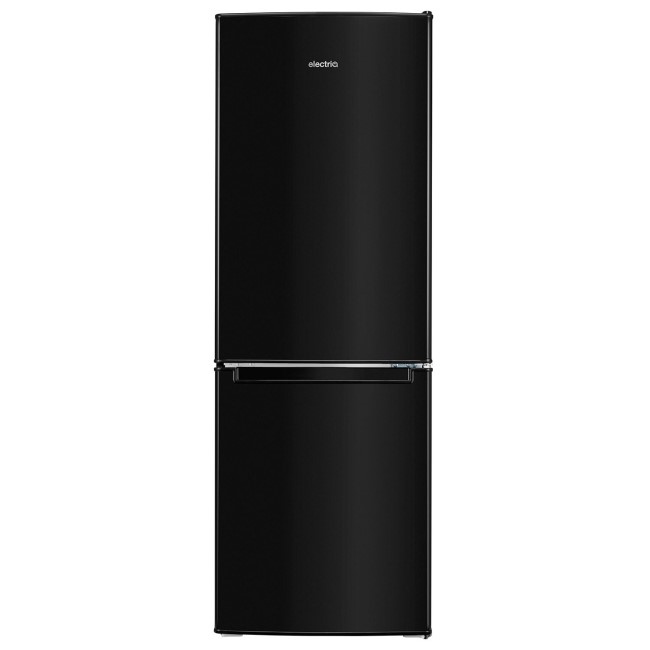 electriQ 168 litre 70/30 Freestanding Fridge Freezer - Black