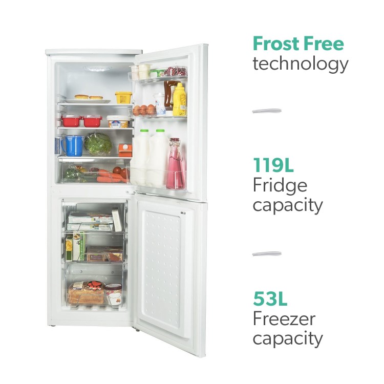 electriQ 173 Litre 50/50 Freestanding Fridge Freezer