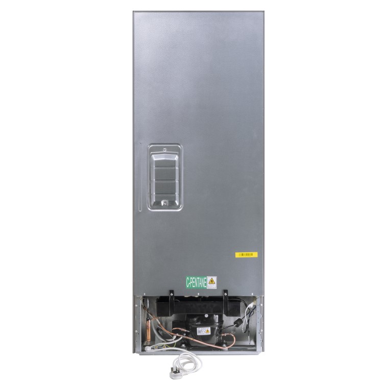 electriQ 166 Litre Frost Free Freestanding Freezer - Stainless Steel