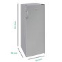 electriQ 166 Litre Frost Free Freestanding Freezer - Stainless Steel