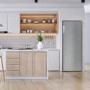 electriQ 166 Litre Frost Free Freestanding Freezer - Stainless Steel