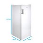 electriQ 166 Litre Frost Free Freestanding Freezer - White