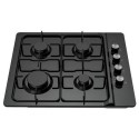 EQGH604BLK electriQ 60cm 4 Burner Gas Hob - Black