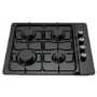 electriQ 60cm 4 Burner Gas Hob - Black