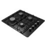 electriQ 60cm 4 Burner Gas Hob - Black