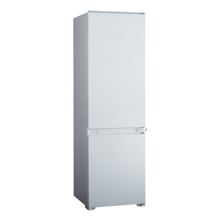 GRADE A1 - ElectriQ 54cm Wide 70-30 Integrated Upright Fridge Freezer - White