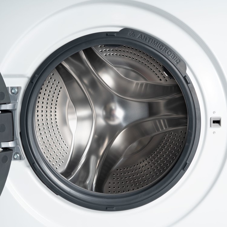 Refurbished electriQ eQMWM8KGFLA Freestanding 8KG 1400 Spin Washing Machine White