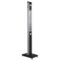 Refurbished electriQ Freestanding Electric Patio Heater - 1.8kW with 5 Heat Settings Remote and Light