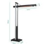 Refurbished electriQ Freestanding Electric Patio Heater - 1.8kW with 5 Heat Settings Remote and Light