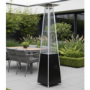 electriQ Pyramid Flame Tower Gas Patio Heater - Black