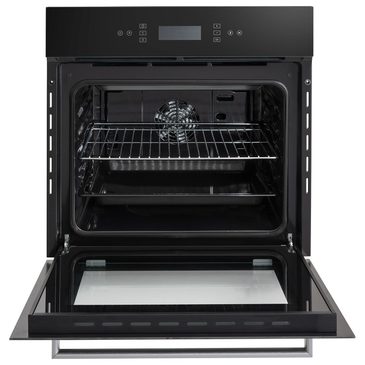 electriQ Electric Single Oven with Touch Controls - Black
