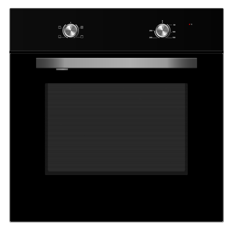 electriQ Single Oven and Ceramic Hob Pack - Black