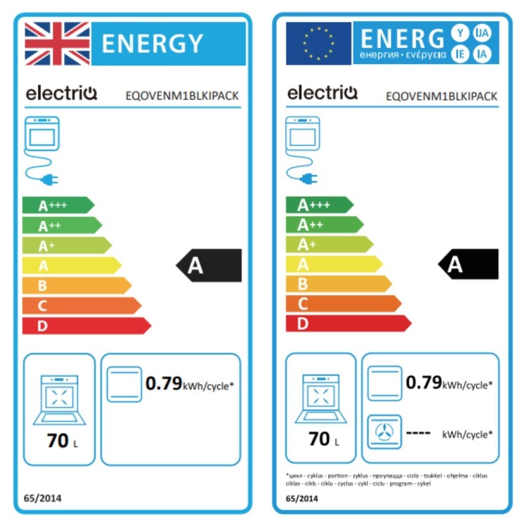 electriQ Single Oven and Induction Hob Pack - Black