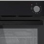 Refurbished electriQ EQOVENM1BLK 60cm Single Built In Electric Oven Black