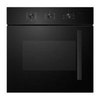 Refurbished electriQ EQOVENM2RBLK 60cm Single Built In Electric Oven Black