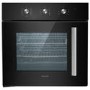 electriQ Fan Assisted Single Oven with Side Opening Door - Black