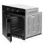 Refurbished electriQ EQOVENM2RBLK 60cm Single Built In Electric Oven Black