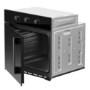 electriQ Fan Assisted Single Oven with Side Opening Door - Black