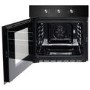 electriQ Fan Assisted Single Oven with Side Opening Door - Black