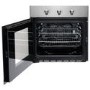 Refurbished electriQ EQOVENM2RSS 60cm Single Built In Electric Oven with Side Opening Door Stainless Steel