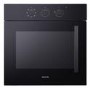 electriQ Electric Single Fan Assisted Oven Side Door - Black