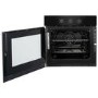electriQ Electric Single Fan Assisted Oven Side Door - Black