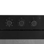 electriQ Electric Single Fan Assisted Oven Side Door - Black
