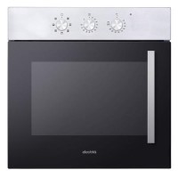 electriQ Electric Single Fan Assisted Oven Side Door - Stainless Steel