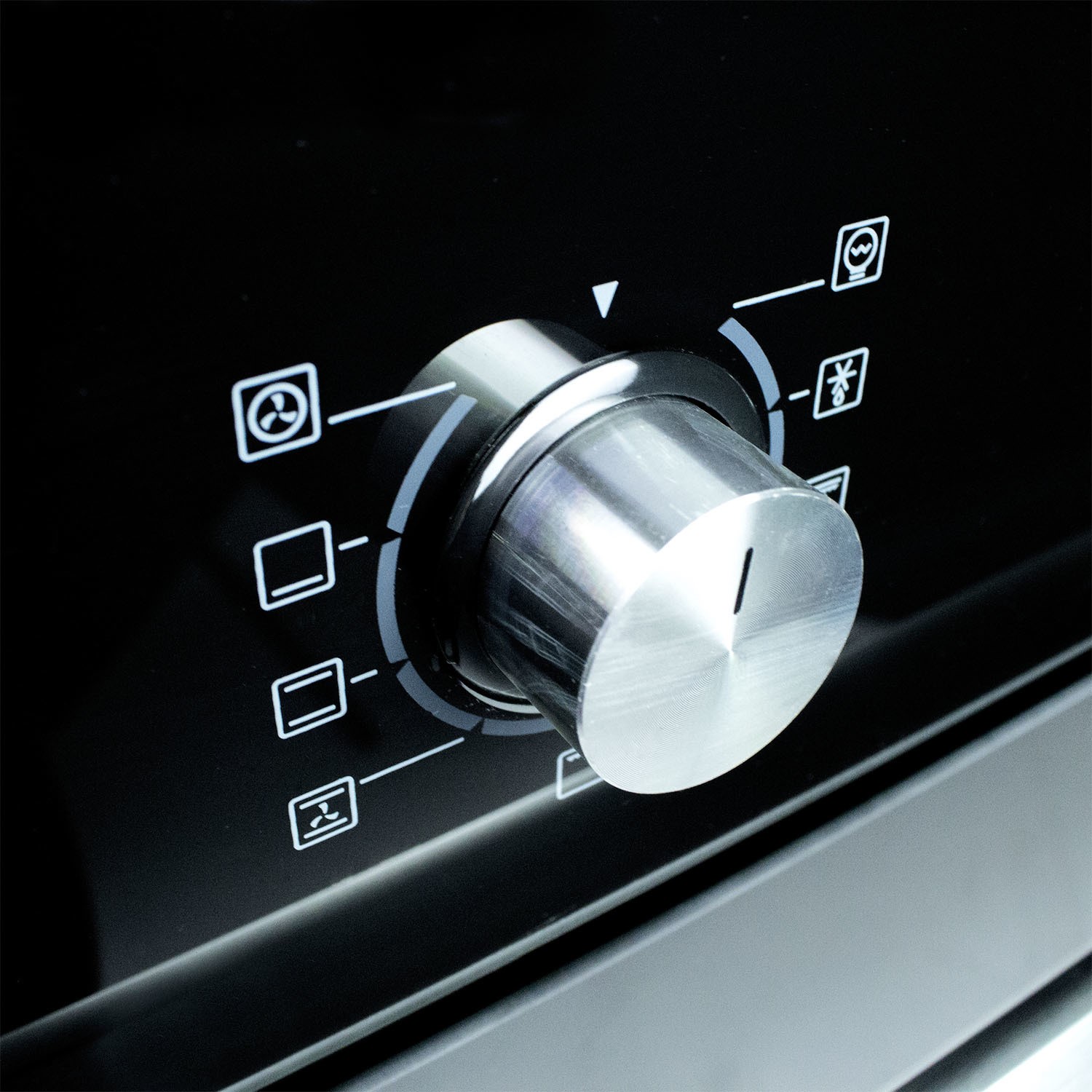 electriQ 65L 9 Function Plug In Electric Fan Single Oven Black