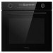 Refurbished electriQ EQOVENM5BLACK 60cm Single Built In Electric Oven with Microwave Function Black