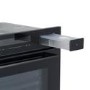 electriQ Electric Single Oven with Steam Assist and Meat Probe - Black
