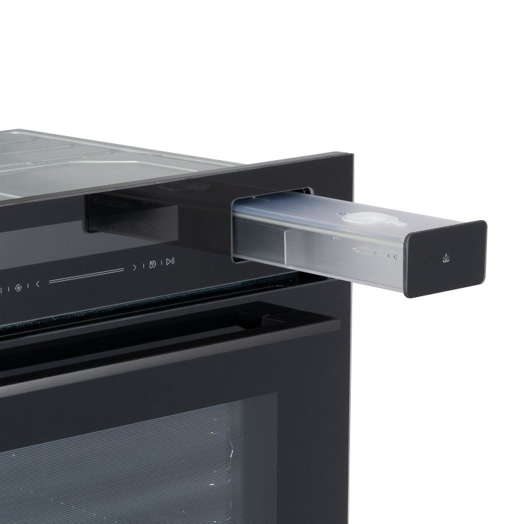 electriQ Electric Single Oven with Steam Assist and Meat Probe - Black