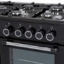 Refurbished 100cm Quad Cavity Gas Range Cooker  Black