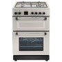 Refurbished 60cm Double Oven Dual Fuel Cooker - Silver