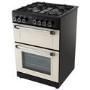 Refurbished electriQ 60cm Twin Cavity Gas Cooker - Cream