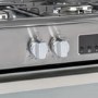 Refurbished electriQ EQRANGE90DFSCMD 90cm Dual Fuel Range Cooker with Mirror Door Finish Stainless Steel