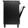 Refurbished electriQ 90cm Single Cavity Range Cooker with Ceramic Hob - Black