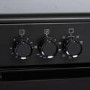 Refurbished electriQ 90cm Single Cavity Range Cooker with Ceramic Hob - Black