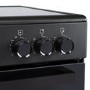 Refurbished electriQ 90cm Single Cavity Range Cooker with Ceramic Hob - Black